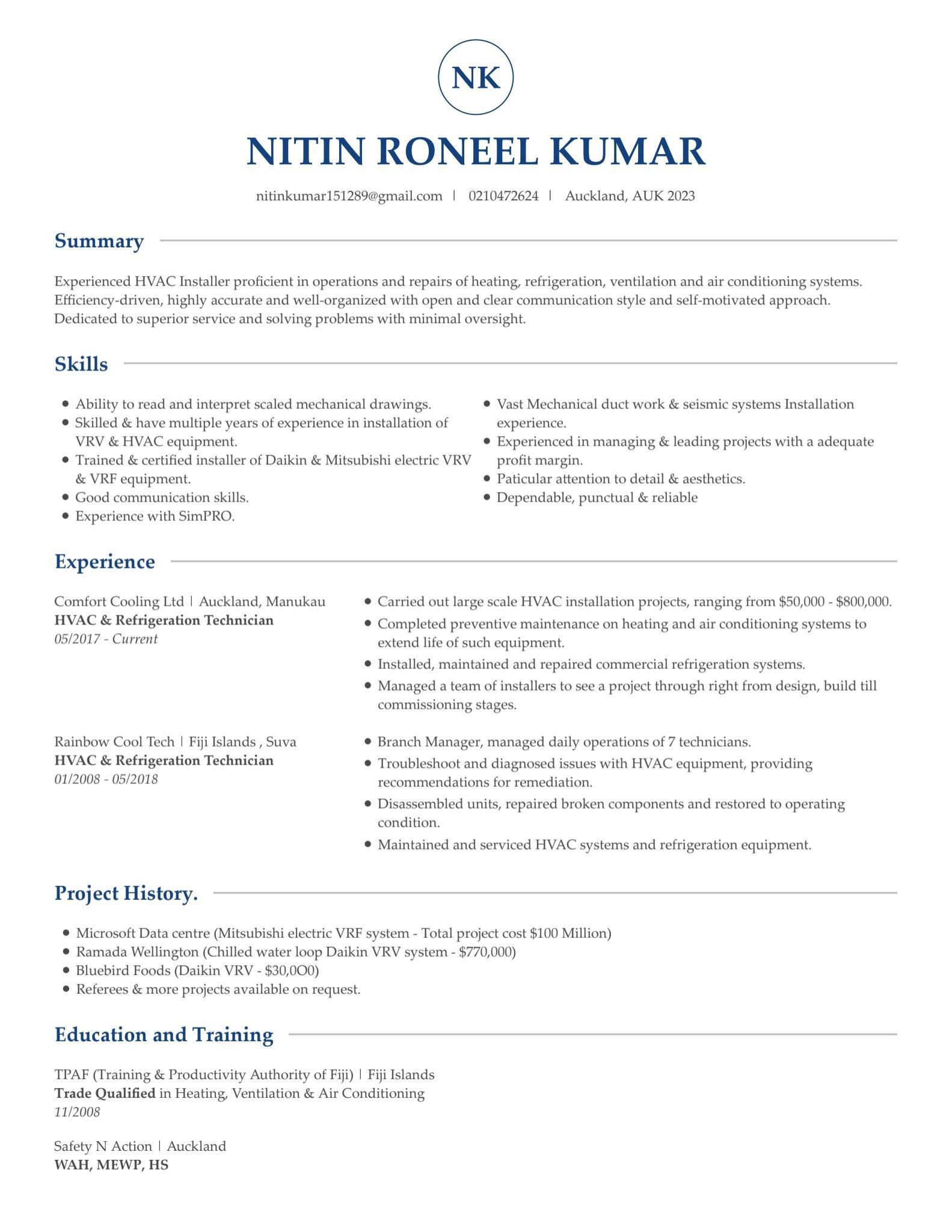 NITIN RONEEL KUMAR