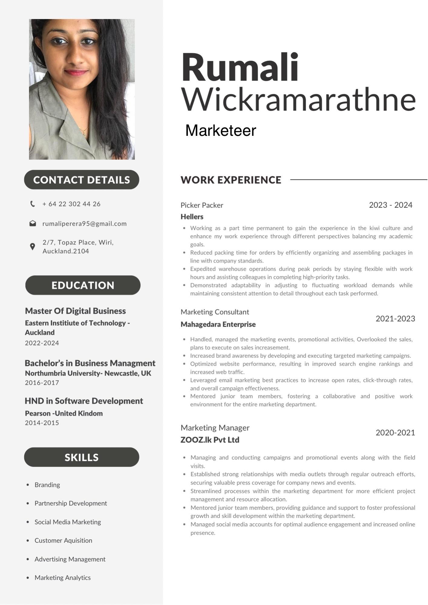 Rumali Wickramarathne